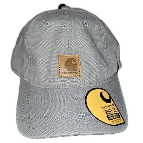 Carhartt Accessories - New Carhartt Authentic Canvas Strapback Hat Cap Gray FastDry Adult Adjustable OS